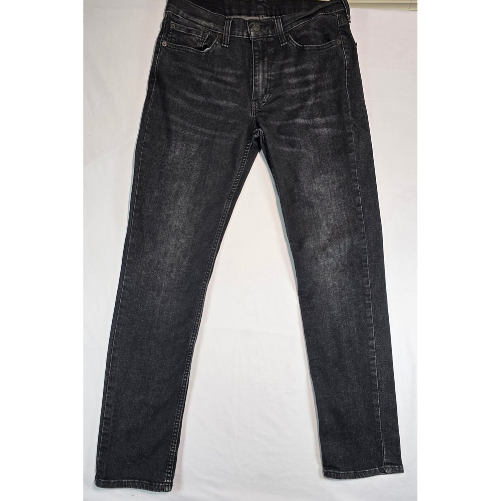 Levis 511 Slim Fit Jeans Mens 32x32 Faded Black Denim WaterLess 04511-3096
